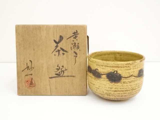 JAPANESE TEA CEREMONY / KI-SETO TEA BOWL CHAWAN